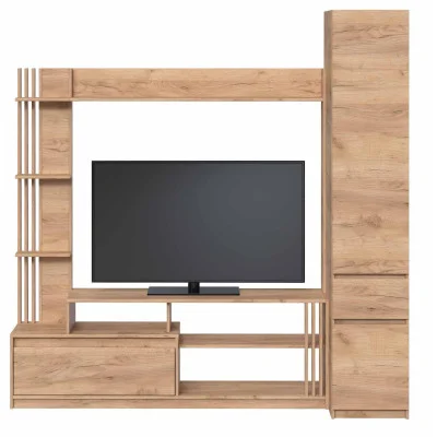 Bright TV wall, slide into the living room with a pencil case 2100 x 520 x 2000 mm